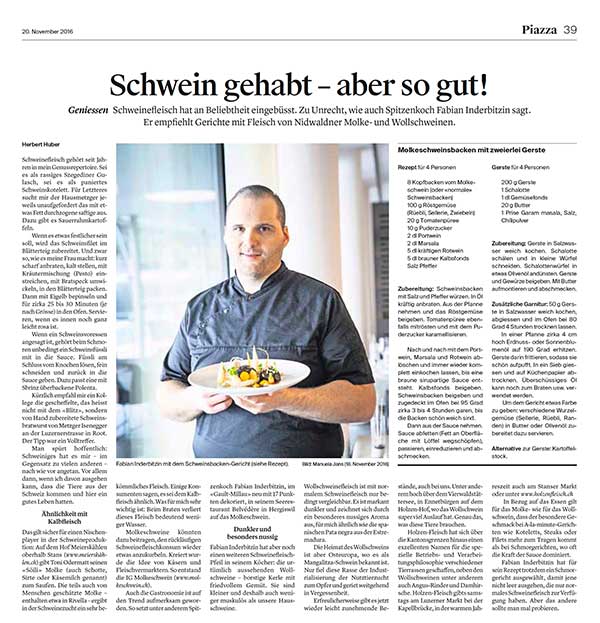 Luzerner Zeitung - Schwein gehabt